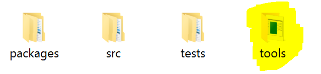 NuGet in tools folder