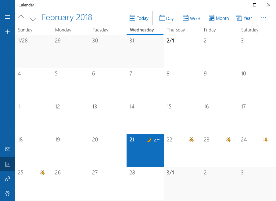 Outlook Calendar app