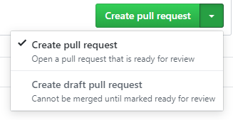 You can create a draft PR for work in progress