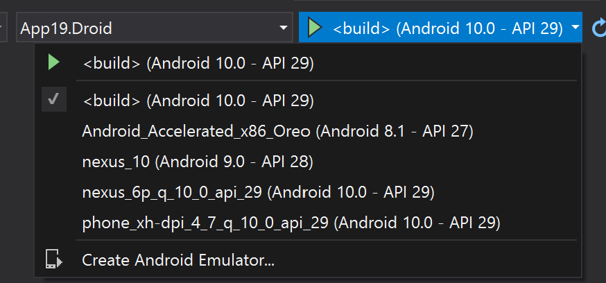 Surface Duo emulator disguised as <build>