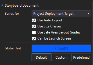 Allowing storyboard for launch