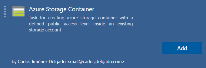 Azure Storage Container