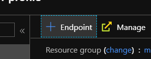 Add Endpoint button