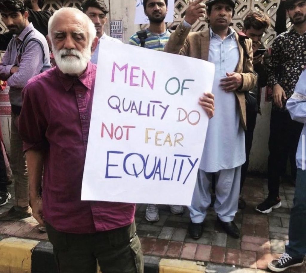 Men of quality do not fear equality