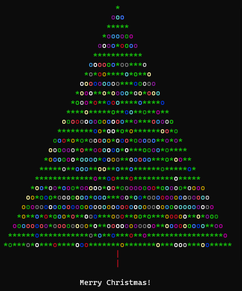 ASCII Christmas Tree