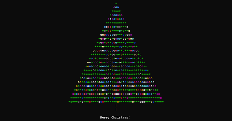 Our ASCII Christmas Tree